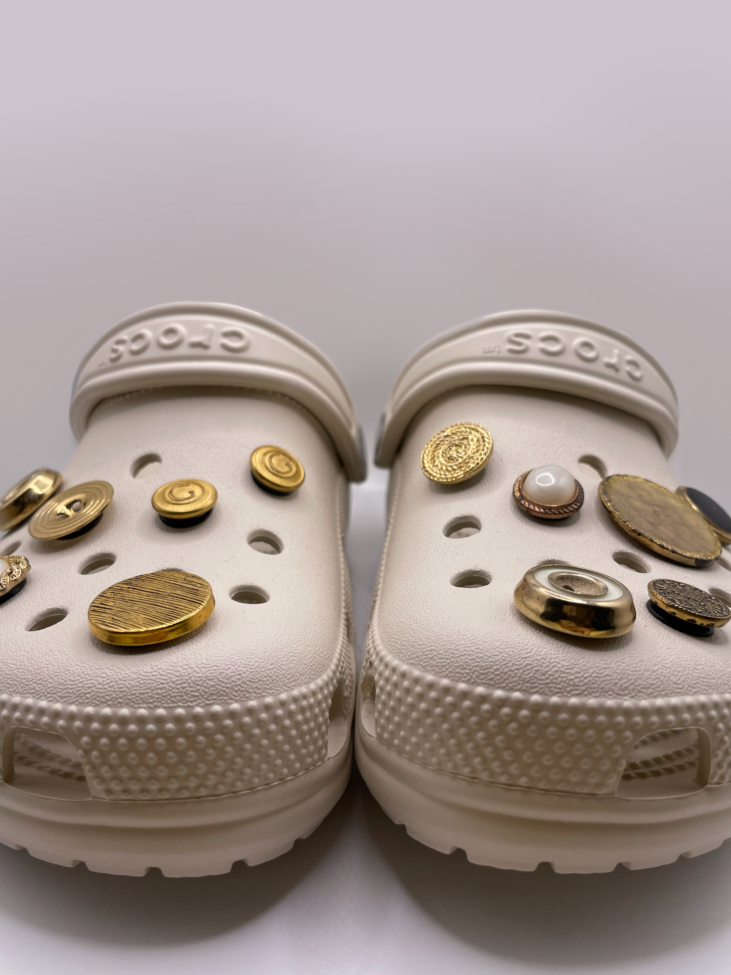 Vintage Button Crocs