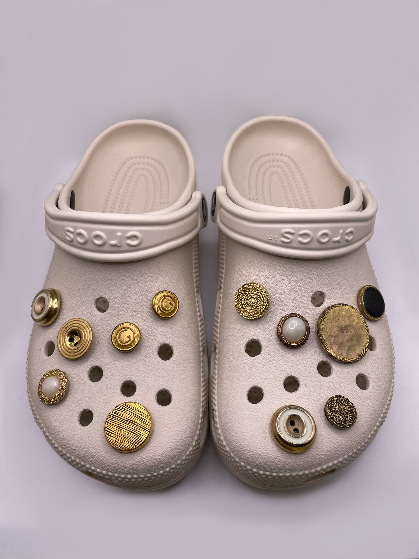 Vintage Button Crocs